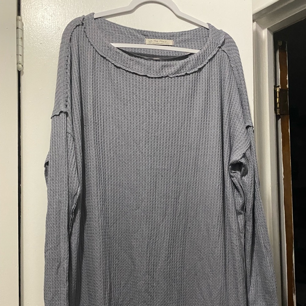 FreePeople- We The Free waffle knit top
